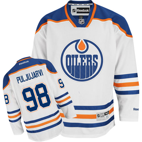 Herren Edmonton Oilers Eishockey Trikot Jesse Puljujarvi #98 Reebok Auswärts